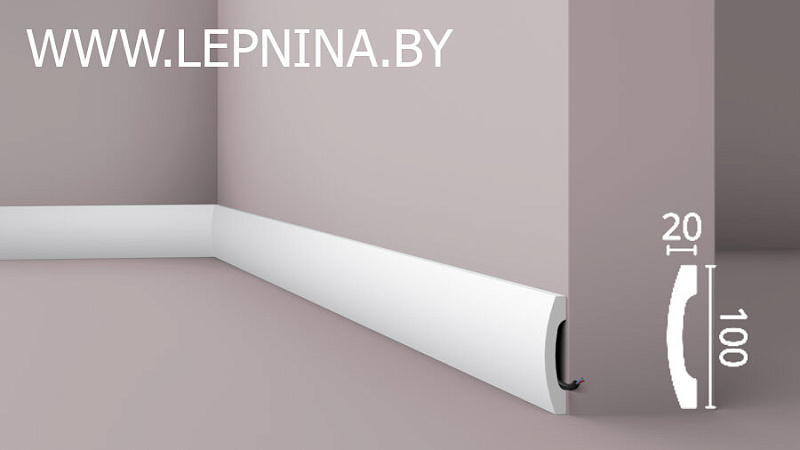 NMC WALLSTYL профиль FD3 выс.плотности 100х20мм белый 14шт/кор *